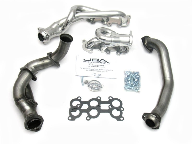 JBA Performance Exhaust 1 1/2" Header Shorty Stainless Steel Silver Ceramic Toyota Tacoma 1995 - 2000 3.4L | 2032S - 1JS - JDMuscleExhaust Headers and Manifoldsjba2032S-1JS