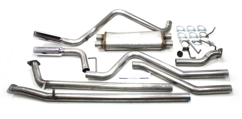 JBA Performance Exhaust 2.5" Stainless Steel Cat - Back Exhaust System Universal Dual Side Swept Exit Toyota Tundra 4.7L 5.7L 2007 - 2020 | 40 - 9004 - JDMuscleCat Back Exhaust Systemjba40-9004