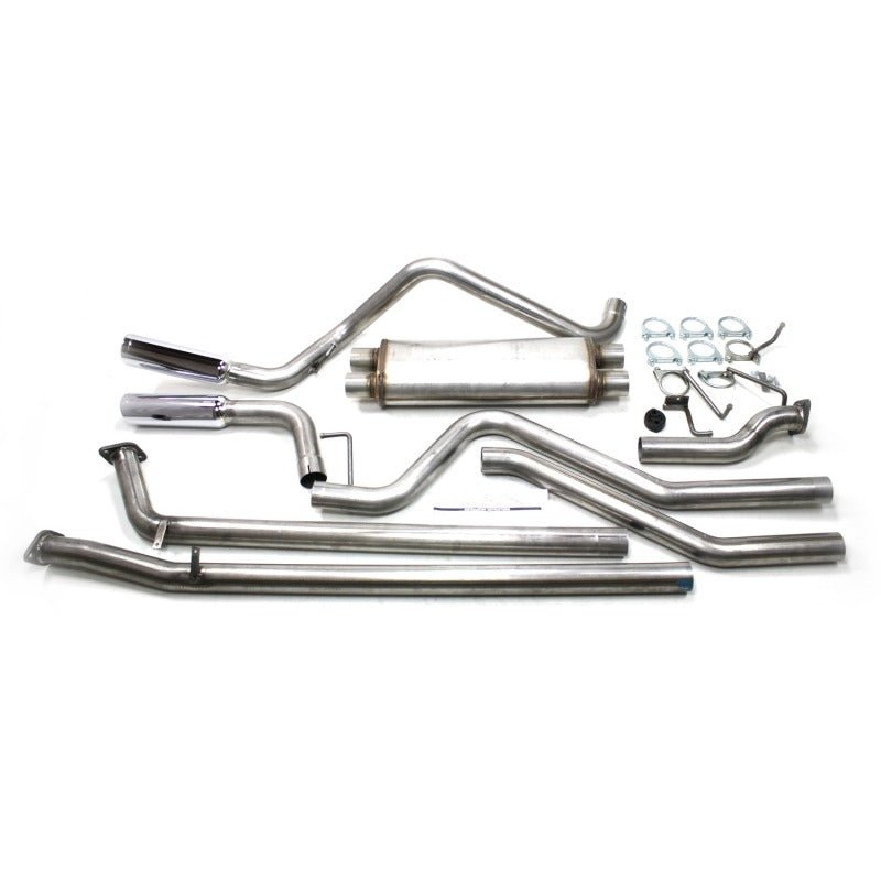 JBA Performance Exhaust 2.5" Stainless Steel Cat - Back Exhaust System Universal Dual Side Swept Exit Toyota Tundra 4.7L 5.7L 2007 - 2020 | 40 - 9004 - JDMuscleCat Back Exhaust Systemjba40-9004