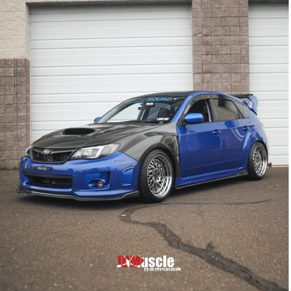 JDMuscle [08 - 14 STI / 11 - 14 WRX GRB/GVB] Tanso Carbon Fiber/FRP OE Style Fenders - JDMuscleFendersJDM-WRX08-733CF2x2 Weave Regular Carbon