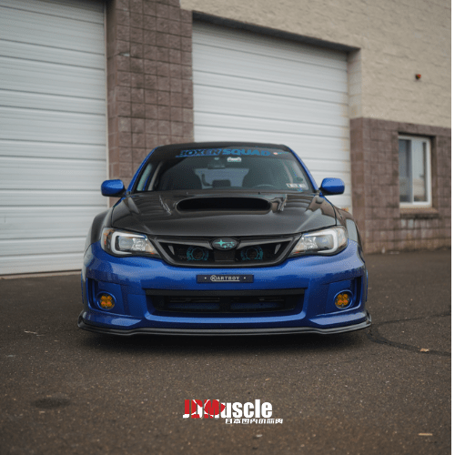 JDMuscle [08-14 WRX/STI] Carbon Fiber Hood V3 w/ Heat Extract - JDMuscleHoodsJDM-WRX08-HD2T2x2 Twill Regular Carbon Fiber