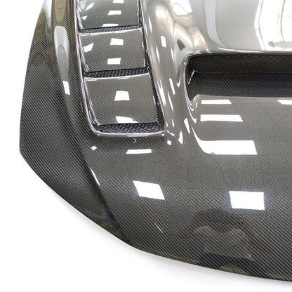 JDMuscle [08-14 WRX/STI] Carbon Fiber Hood V3 w/ Heat Extract - JDMuscleHoodsJDM-WRX08-HD2T2x2 Twill Regular Carbon Fiber