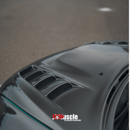 JDMuscle [08-14 WRX/STI] Carbon Fiber Hood V3 w/ Heat Extract - JDMuscleHoodsJDM-WRX08-HD2T2x2 Twill Regular Carbon Fiber