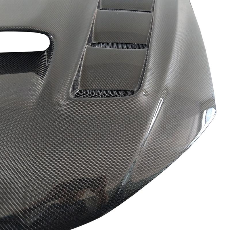 JDMuscle [08-14 WRX/STI] Carbon Fiber Hood V3 w/ Heat Extract - JDMuscleHoodsJDM-WRX08-HD2T2x2 Twill Regular Carbon Fiber