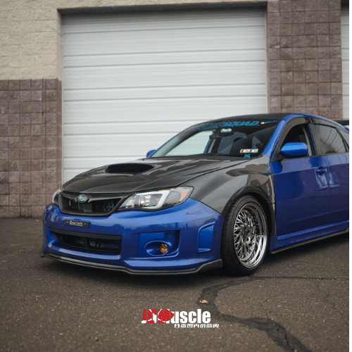 JDMuscle [08-14 WRX/STI] Carbon Fiber Hood V3 w/ Heat Extract - JDMuscleHoodsJDM-WRX08-HD2T2x2 Twill Regular Carbon Fiber