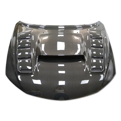 JDMuscle [08-14 WRX/STI] Carbon Fiber Hood V3 w/ Heat Extract - JDMuscleHoodsJDM-WRX08-HD2T2x2 Twill Regular Carbon Fiber