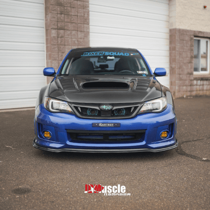JDMuscle [08-14 WRX/STI] Carbon Fiber Hood V3 w/ Heat Extract - JDMuscleHoodsJDM-WRX08-HD2T2x2 Twill Regular Carbon Fiber