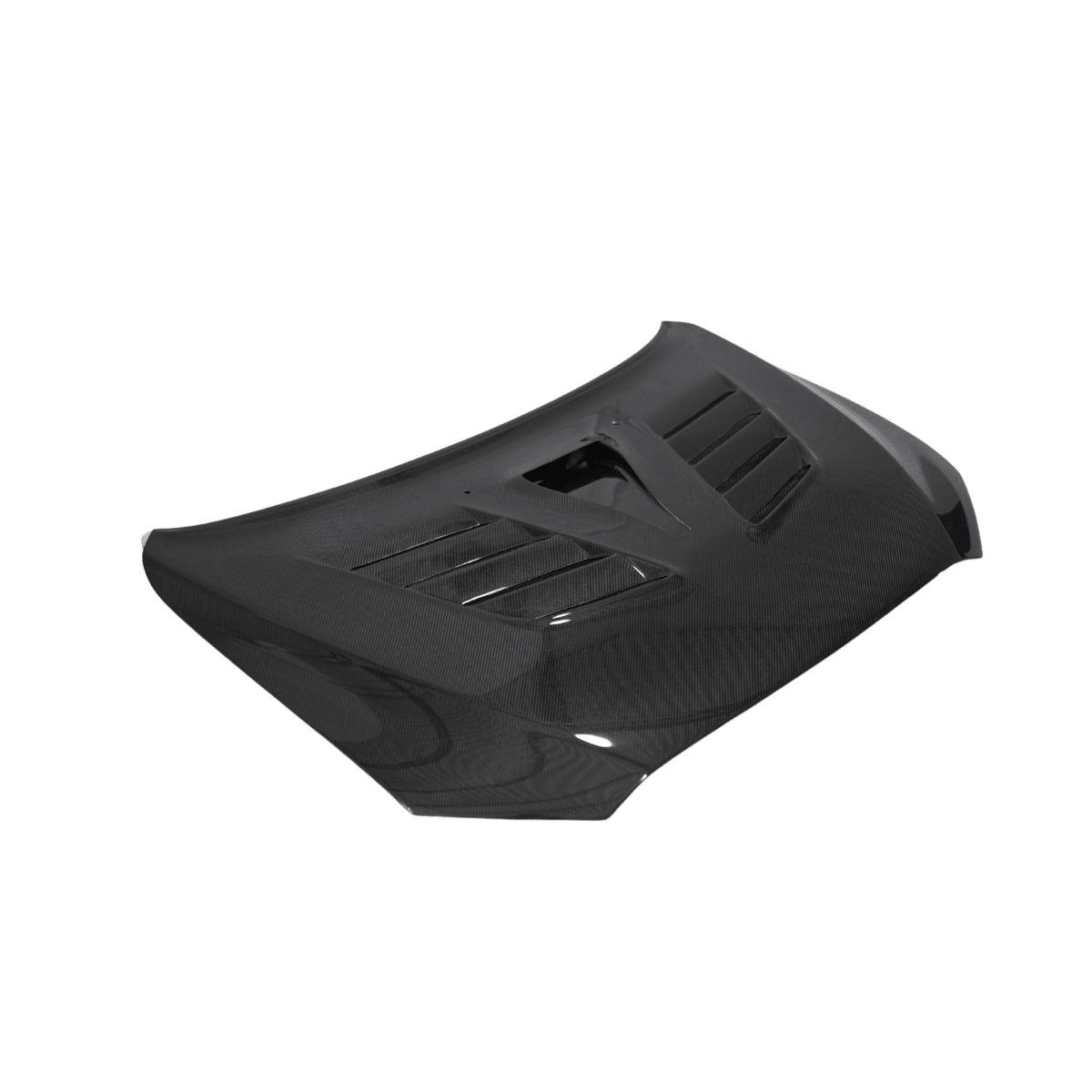 JDMuscle [08 - 15 Mitsubishi Lancer EVO X] Tanso Carbon Fiber Hood w/ heat extract *SPECIAL ORDER. NO CANCELLATION - JDMuscleHoodsJDM-EVO08-HD2T2x2 Twill