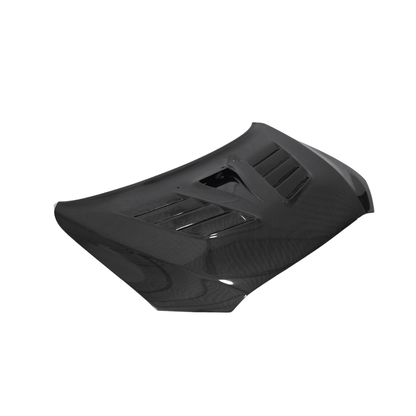 JDMuscle [08 - 15 Mitsubishi Lancer EVO X] Tanso Carbon Fiber Hood w/ heat extract *SPECIAL ORDER. NO CANCELLATION - JDMuscleHoodsJDM-EVO08-HD2T2x2 Twill