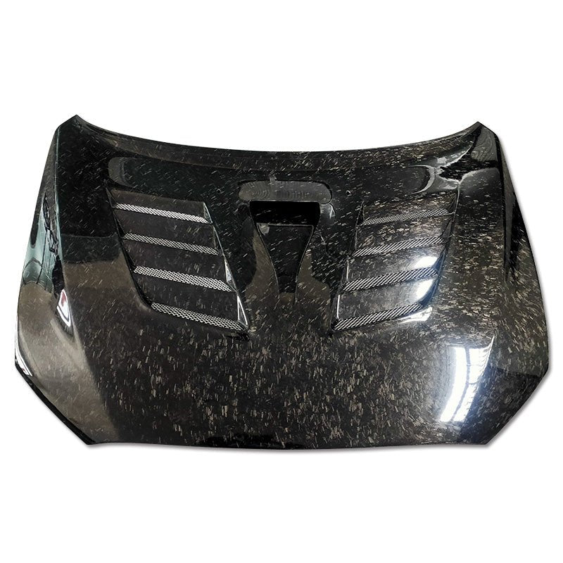 JDMuscle [08 - 15 Mitsubishi Lancer EVO X] Tanso Carbon Fiber Hood w/ heat extract *SPECIAL ORDER. NO CANCELLATION - JDMuscleHoodsJDM-EVO15-HD2FForged