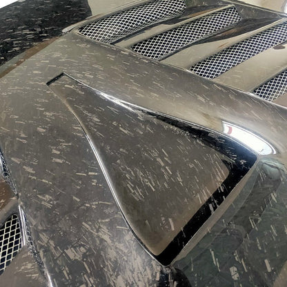 JDMuscle [08 - 15 Mitsubishi Lancer EVO X] Tanso Carbon Fiber Hood w/ heat extract *SPECIAL ORDER. NO CANCELLATION - JDMuscleHoodsJDM-EVO15-HD2FForged