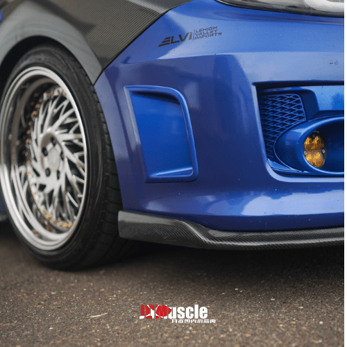 JDMuscle [11 - 14 WRX/STI] CS2 STYLE FRONT CARBON FIBER LIP - JDMuscleFront LipsJDM-WRX11-LP-CS2