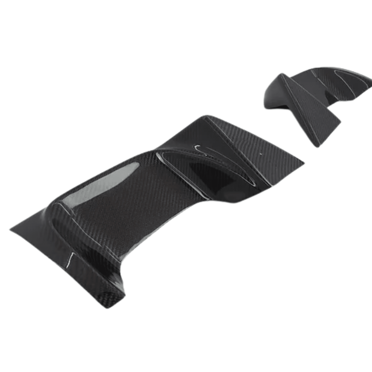JDMuscle [11 - 14 WRX/STI Sedan] Carbon Fiber Exhaust Trim Covers / Heat Shields - JDMuscleExhaust Heat ShieldsJDM-WRX11-EHS12x2 Regular Carbon Fiber