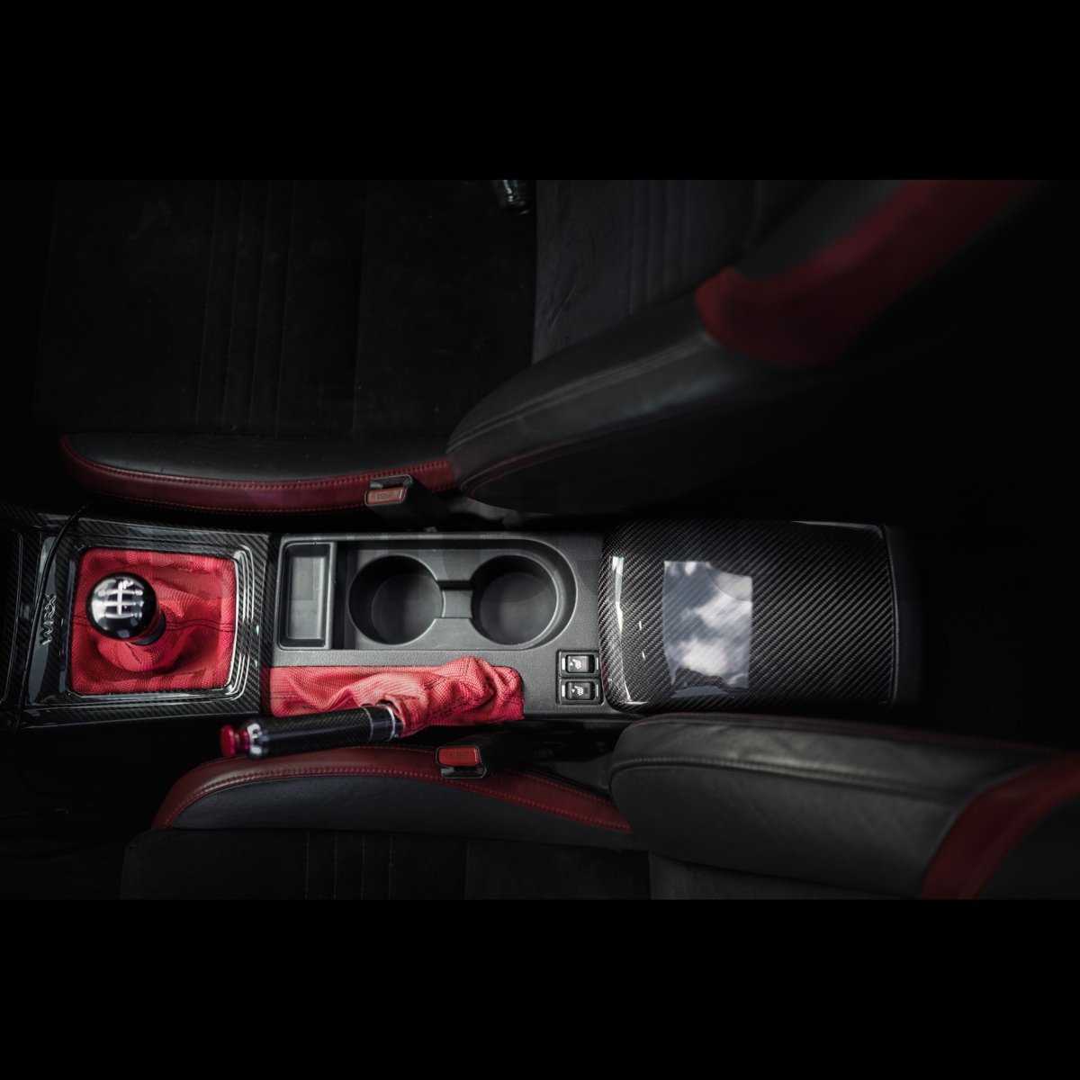 JDMuscle [15-21 WRX/STI] Carbon Fiber Arm Rest Full Replacement - JDMuscleTrim KitsJDM-WRX15-829