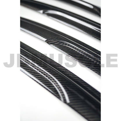 JDMuscle [15-21 WRX/STI] V2 Carbon Fiber Rain Guards / Window Visors - JDMuscleRain GuardsJDM-WRX15-RGCF2x2 Regular Carbon Fiber
