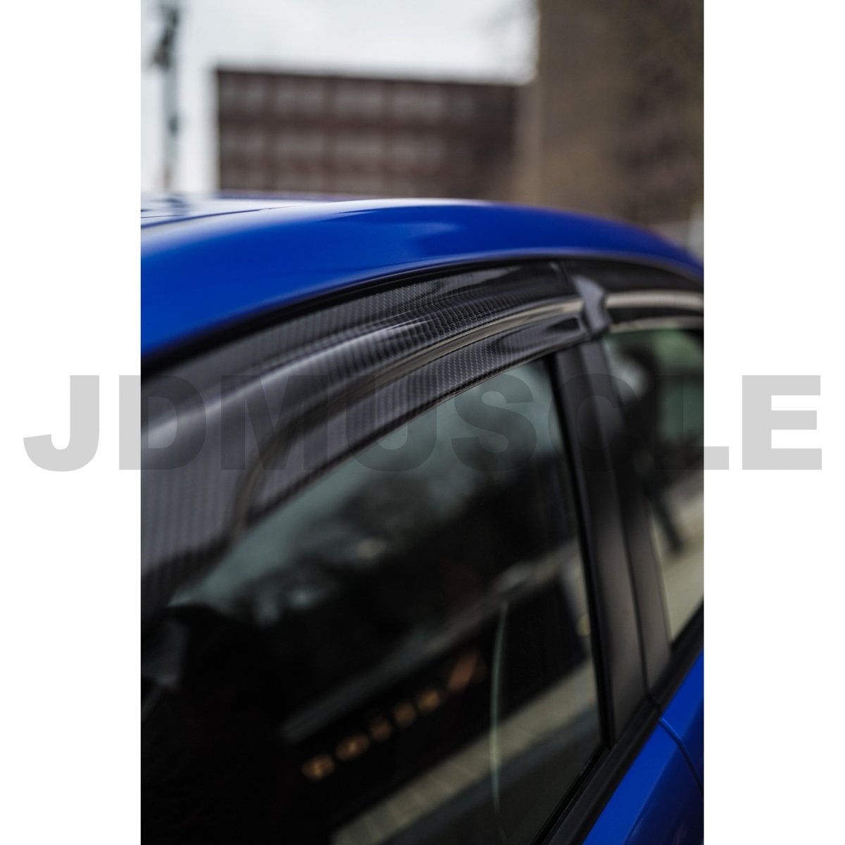 JDMuscle [15-21 WRX/STI] V2 Carbon Fiber Rain Guards / Window Visors - JDMuscleRain GuardsJDM-WRX15-RGCF2x2 Regular Carbon Fiber