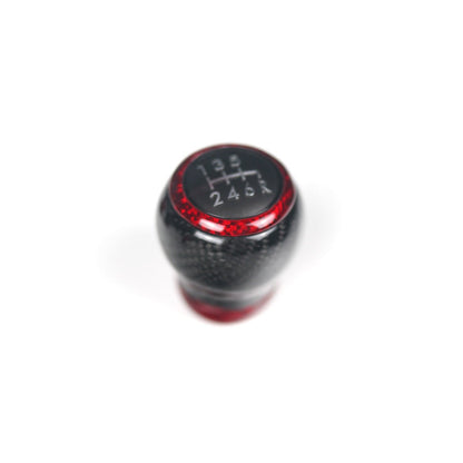 JDMuscle [15-25 WRX, 15-21 STI] Custom OEM+ Shift Knob *Clearance* - JDMuscleShift KnobsJDM-WRX15-SFT-RCBC1. Red Carbon Ring + Black Carbon Body