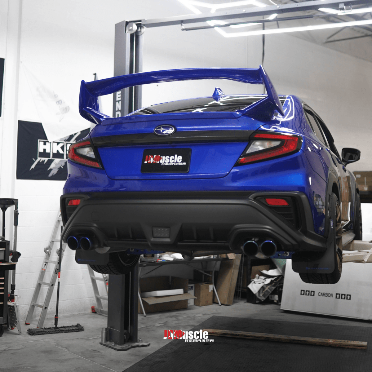 JDMuscle [15 - 25 WRX, 15 - 21 STI] F1 Style Rear Fog/Brake Light *Latest Version - JDMuscleAuxiliary Brake LightingJDM-F1-99.Clear Lens/Red Base/White Bar