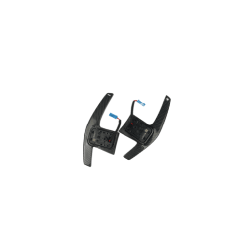 JDMuscle [20+ Supra A90] Carbon Fiber Extended Paddles - JDMuscleSteering Wheel ComponentsJDM-A90-SPD-1Carbon + Red signs