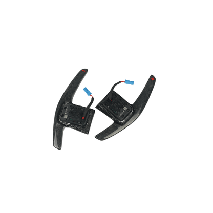 JDMuscle [20+ Supra A90] Carbon Fiber Extended Paddles - JDMuscleSteering Wheel ComponentsJDM-A90-SPD-1Carbon + Red signs