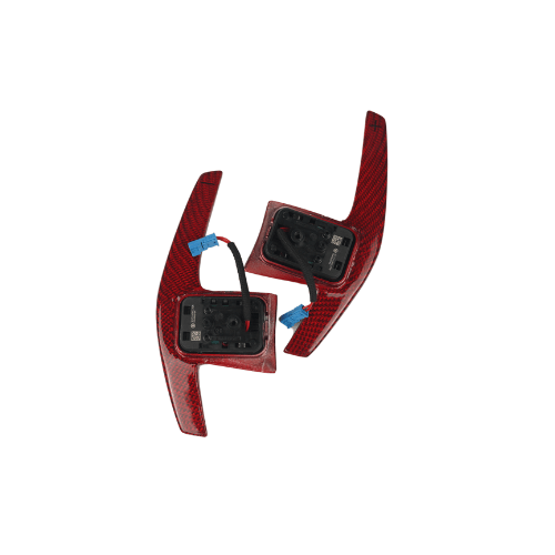 JDMuscle [20+ Supra A90] Carbon Fiber Extended Paddles - JDMuscleSteering Wheel ComponentsJDM-A90-SPD-1Carbon + Red signs