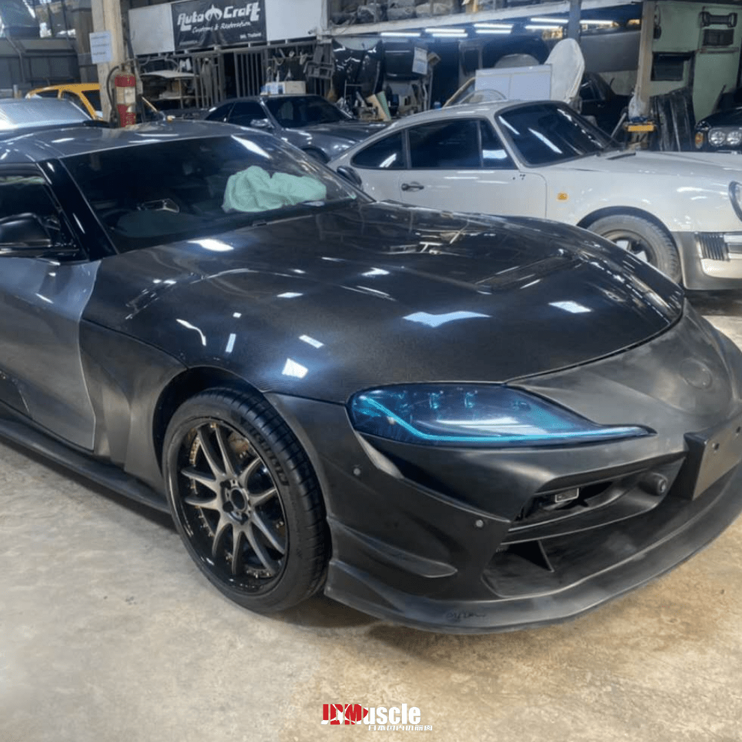 JDMuscle [20+ Supra] V1 Carbon Fiber Hood - JDMuscleHoodsJDM-A90-HD-12x2 Gloss Carbon Fiber