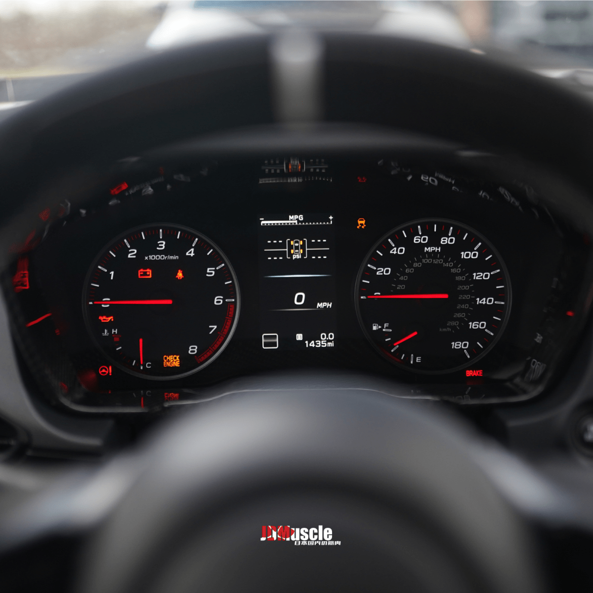 JDMuscle [22 - 26 WRX] Carbon Fiber Gauge Cluster Trim Replacement - JDMuscleTrim KitsJDM-WRX22-GCCCF2x2 Twill Carbon Fiber