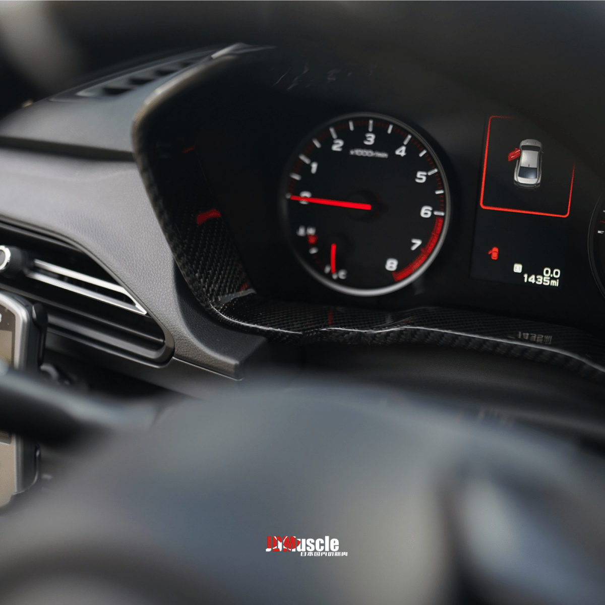 JDMuscle [22 - 26 WRX] Carbon Fiber Gauge Cluster Trim Replacement - JDMuscleTrim KitsJDM-WRX22-GCCCF2x2 Twill Carbon Fiber