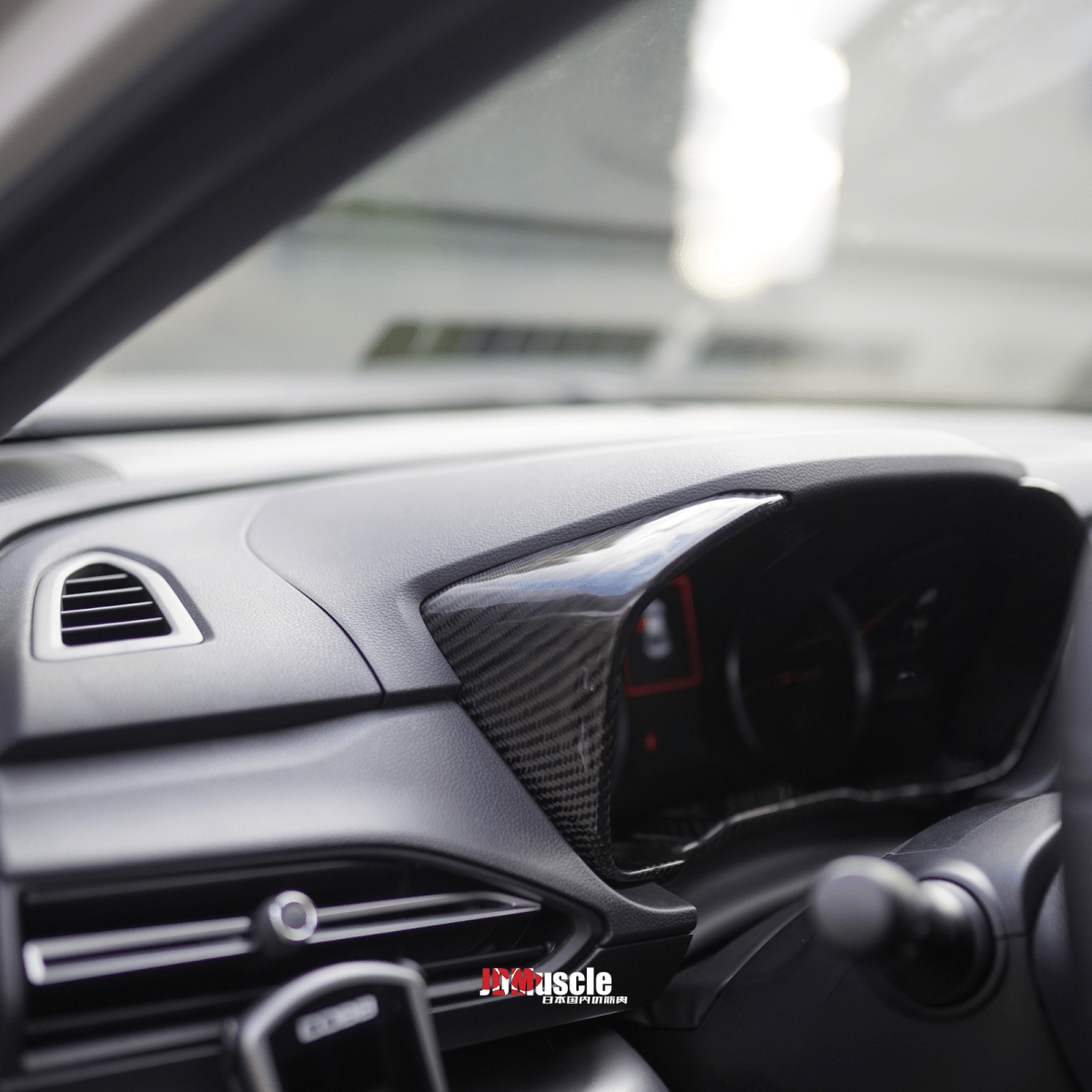 JDMuscle [22 - 26 WRX] Carbon Fiber Gauge Cluster Trim Replacement - JDMuscleTrim KitsJDM-WRX22-GCCCF2x2 Twill Carbon Fiber