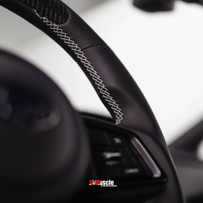 JDMuscle [22 - 26 WRX] Custom Steering Wheel compatible w/ MT and CVT | Carbon Fiber / Painted / Alcantara / Leather / Forged / Honey Comb / LED - JDMuscleSteering WheelsJDM-STR-WRX-2022