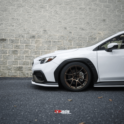 JDMuscle [22 - 26 WRX] Front Lip | OE+ Style Paint Matched / Gloss Black - JDMuscleFront LipsJDM-WRX22-FL-OE.D4SCrystal Black Silica D4S (Gloss Black w/ Pearl)