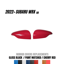 JDMuscle [22 - 26 WRX] Mirror Covers Replacements | 2PC Set, Paint Matched / Gloss Black / Cherry Red - JDMuscleAftermarket MirrorsJDM-WRX22-MC207CCherry Red Pantone 207C
