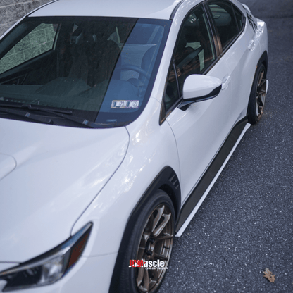 JDMuscle [22 - 26 WRX] STI Style Side Skirts - Paint Matched/Gloss Black - JDMuscleSide SkirtsJDM-WRX22-SS-OED4SCrystal Black Silica D4S (Gloss Black w/ Pearl)