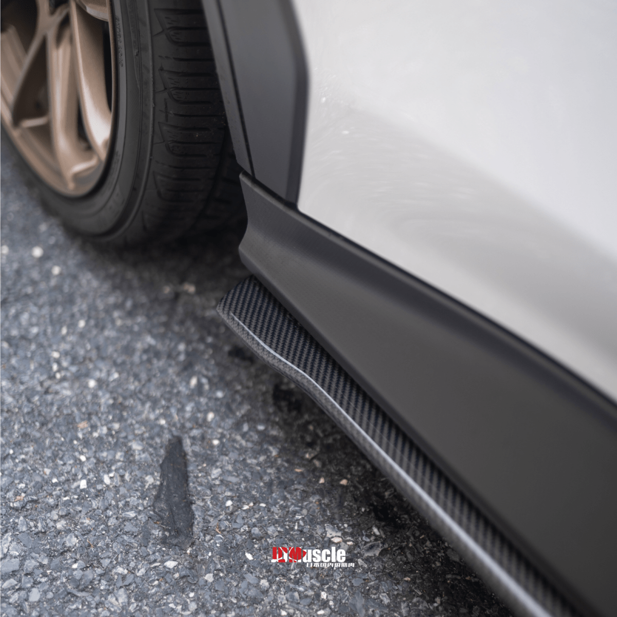 JDMuscle [22 - 26 WRX] Tanso Carbon Fiber Side Skirts - OE+ Style - JDMuscleSide SkirtsJDM-WRX22-SS-OECF