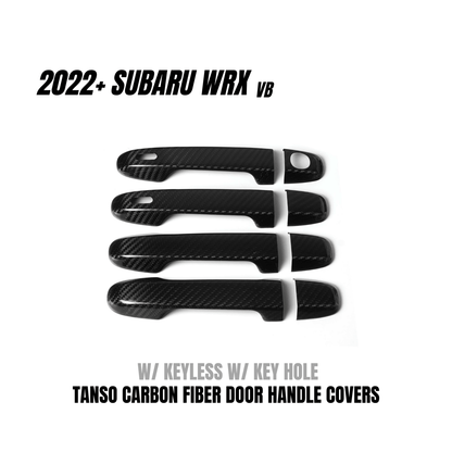 JDMuscle [22 - 26 WRX] Tanso Pre - preg Carbon Fiber Door Handle Covers w/ Gloss Finish - JDMuscleDoor Handle CoversJDM-WRX22-465-YYes