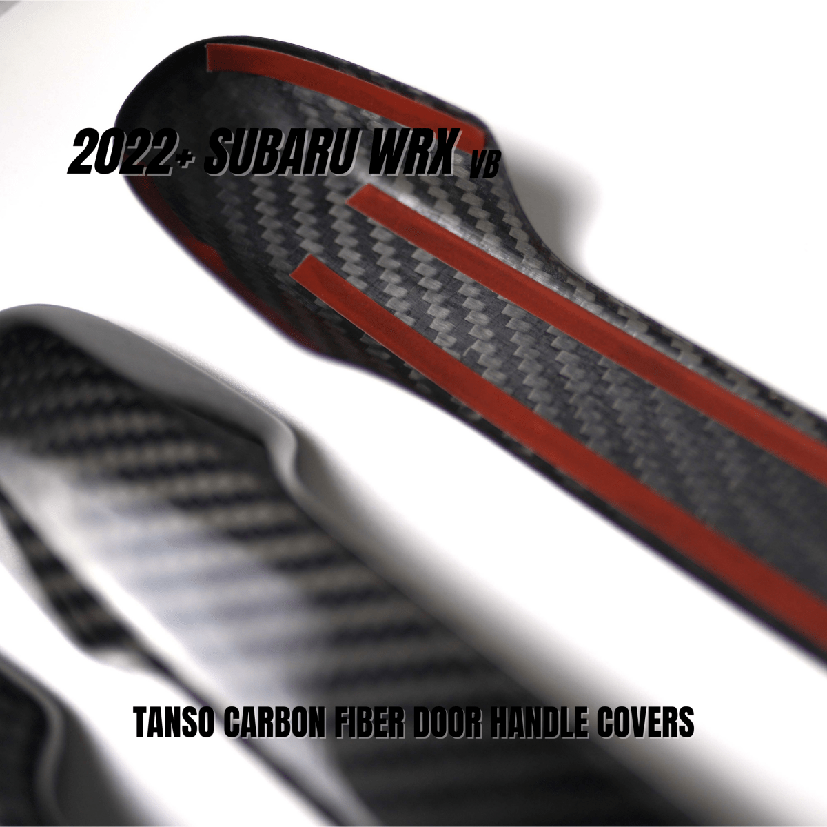 JDMuscle [22 - 26 WRX] Tanso Pre - preg Carbon Fiber Door Handle Covers w/ Gloss Finish - JDMuscleDoor Handle CoversJDM-WRX22-465-YYes
