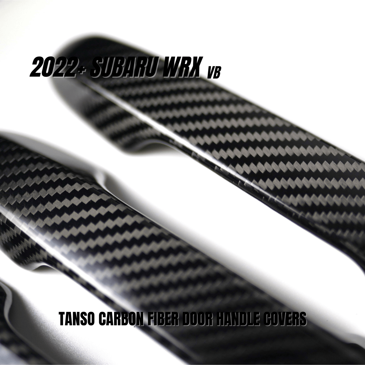JDMuscle [22 - 26 WRX] Tanso Pre - preg Carbon Fiber Door Handle Covers w/ Gloss Finish - JDMuscleDoor Handle CoversJDM-WRX22-465-YYes