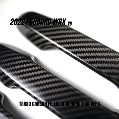 JDMuscle [22 - 26 WRX] Tanso Pre - preg Carbon Fiber Door Handle Covers w/ Gloss Finish - JDMuscleDoor Handle CoversJDM-WRX22-465-YYes