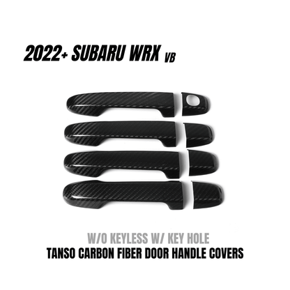 JDMuscle [22 - 26 WRX] Tanso Pre - preg Carbon Fiber Door Handle Covers w/ Gloss Finish - JDMuscleDoor Handle CoversJDM-WRX22-465-YYes