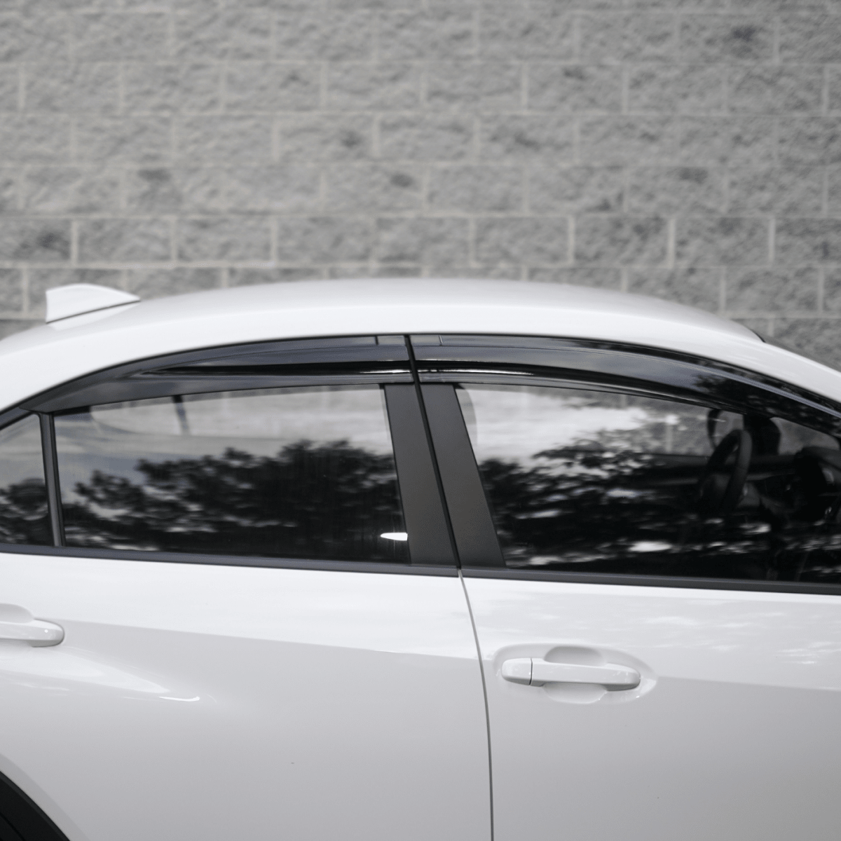 JDMuscle [22 - 26 WRX] V1 Rain Guards / Window Visors - Acrylic/Carbon Fiber - JDMuscleRain GuardsJDM-WRX22-RG1Acrylic