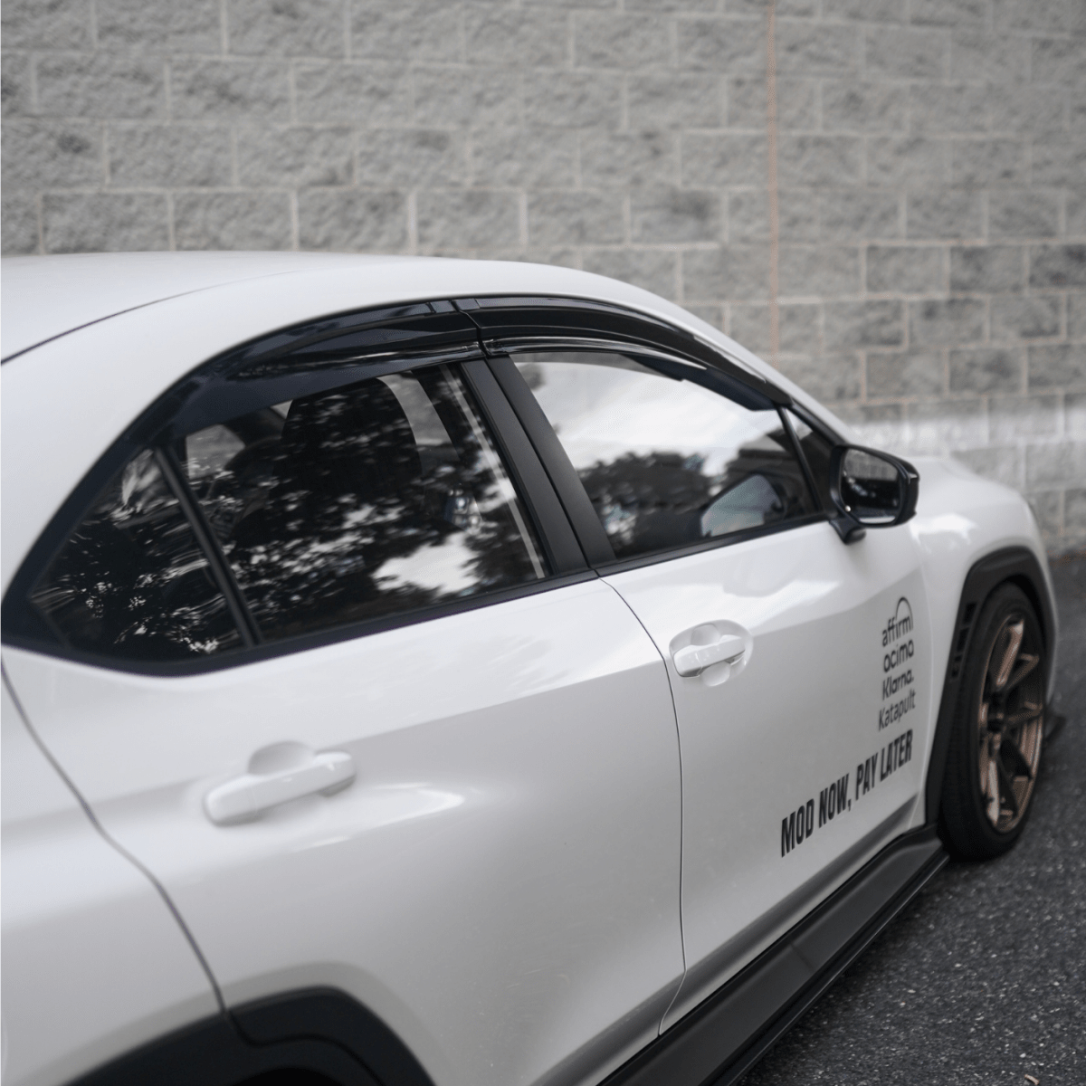 JDMuscle [22 - 26 WRX] V1 Rain Guards / Window Visors - Acrylic/Carbon Fiber - JDMuscleRain GuardsJDM-WRX22-RG1Acrylic