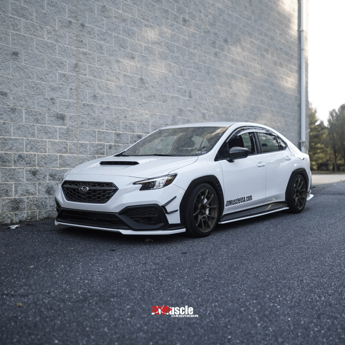 JDMuscle [22 - 26 WRX] V1 Rain Guards / Window Visors - Paint Matched - JDMuscleRain GuardsJDM-WRX22-RG1DCKIgnition Red DCK