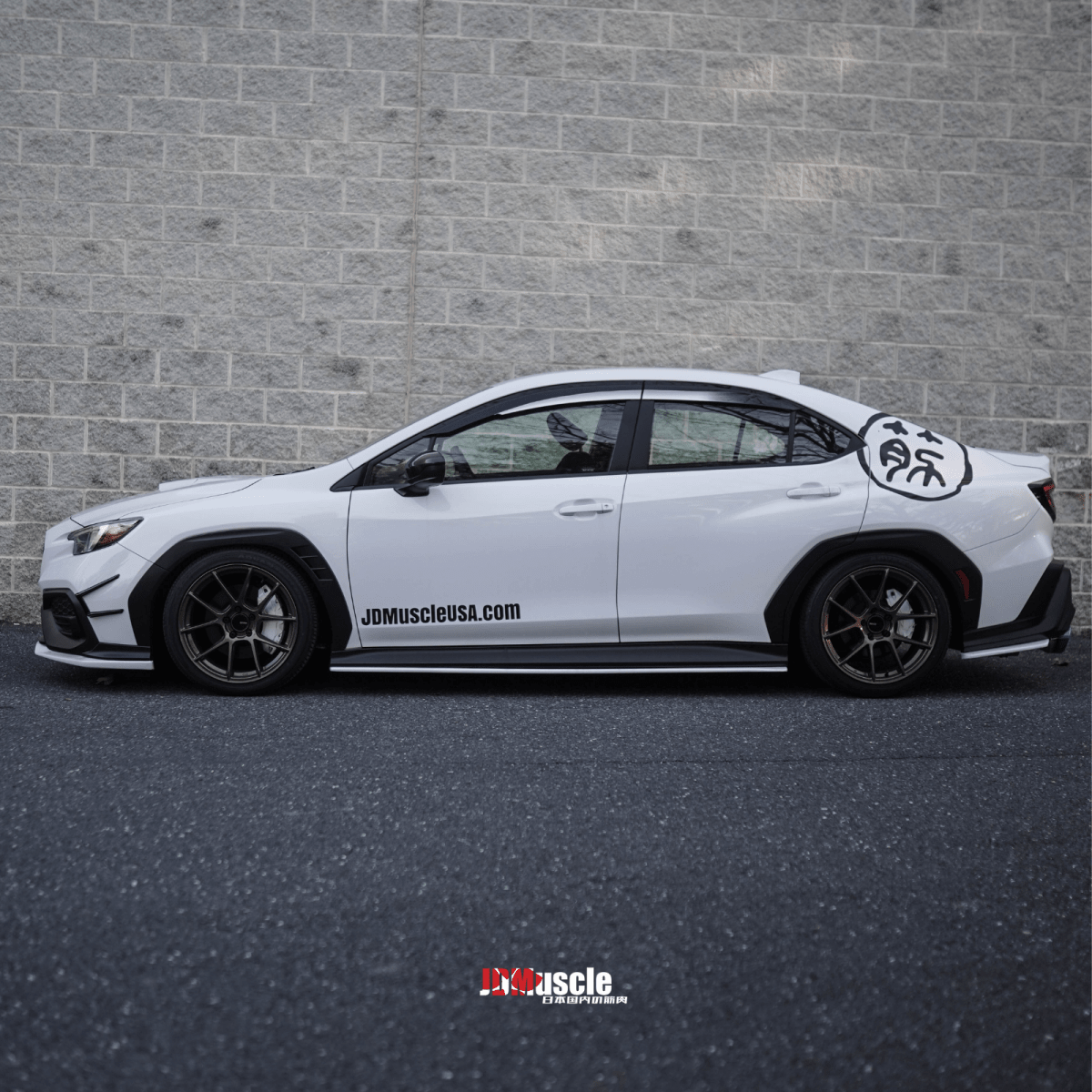 JDMuscle [22 - 26 WRX] V1 Rain Guards / Window Visors - Paint Matched - JDMuscleRain GuardsJDM-WRX22-RG1DCKIgnition Red DCK