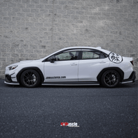 JDMuscle [22 - 26 WRX] V1 Rain Guards / Window Visors - Paint Matched - JDMuscleRain GuardsJDM-WRX22-RG1DCKIgnition Red DCK