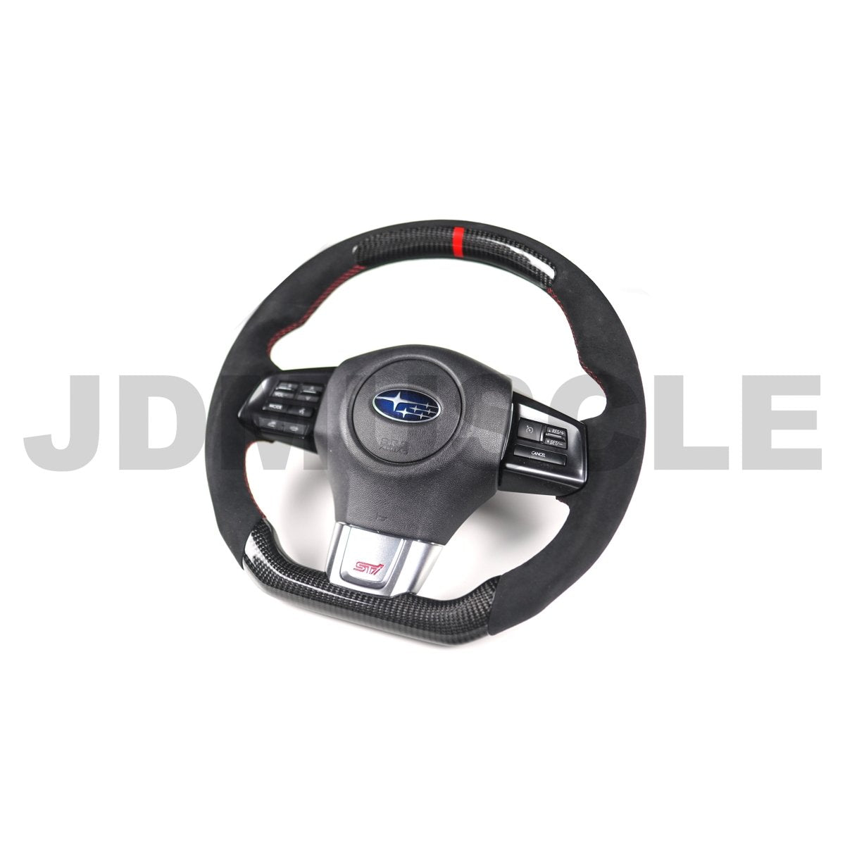 JDMuscle Carbon Fiber Racer Spec Steering Wheel for 2015+ WRX/STI - JDMuscleSteering WheelsJDM-STR-R-WRX-2015-15