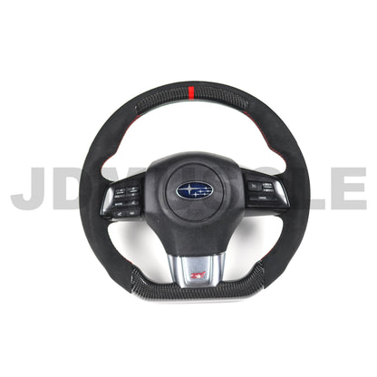 JDMuscle Carbon Fiber Racer Spec Steering Wheel for 2015+ WRX/STI-Steering Wheels-JDMuscle-JDMuscle