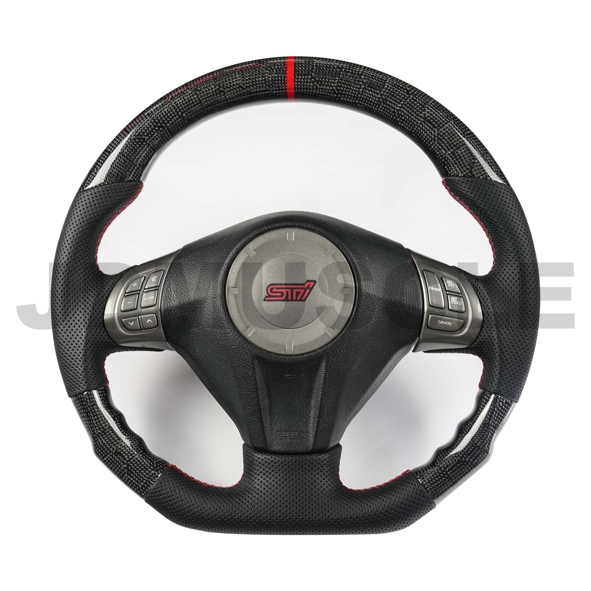 JDMuscle Custom Carbon Fiber Steering Wheel for 2008-2014 WRX/STI-Steering Wheels-JDMuscle-JDMuscle