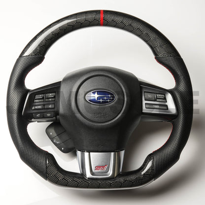 JDMuscle Custom Carbon Fiber Steering Wheel for 2015+ WRX/STI-Steering Wheels-JDMuscle-JDMuscle