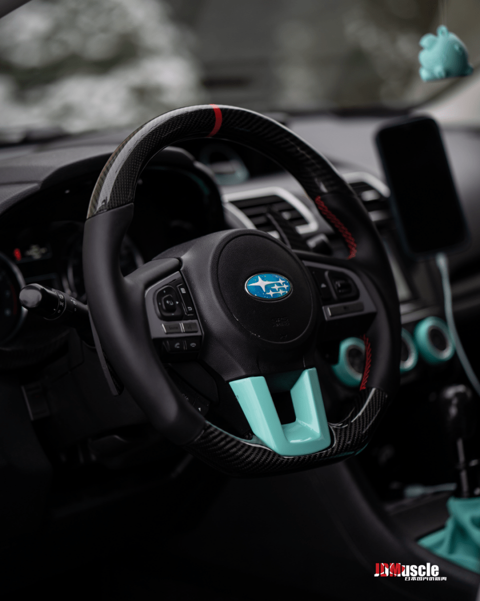 JDMuscle Custom Carbon Fiber Steering Wheel for 2016 - 2017 Subaru Crosstrek XV - JDMuscleSteering WheelsJDM-STR-XV-16