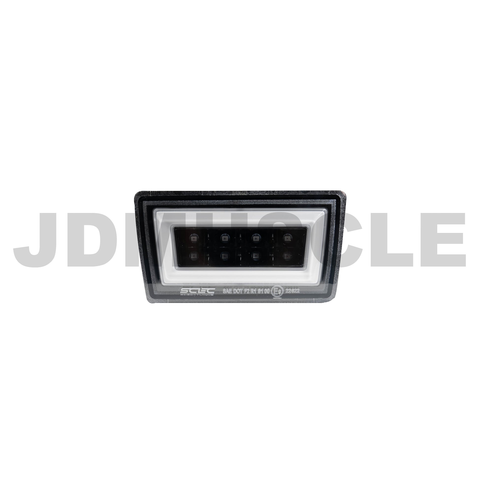 JDMuscle F1 Style Rear Fog/Brake Light for 2015+ WRX/STI-JDM-WRX15-F1B-CBW-JDM-WRX-F1B-CBW-Auxiliary Brake Lighting-JDMuscle-8.Clear Lens/Black Base/White Bar-JDMuscle